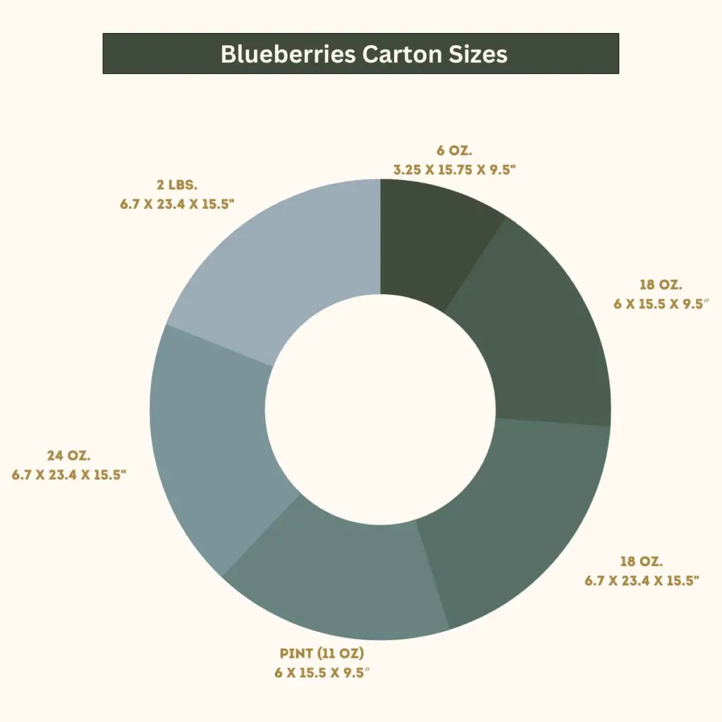  Blueberries Carton Sizes