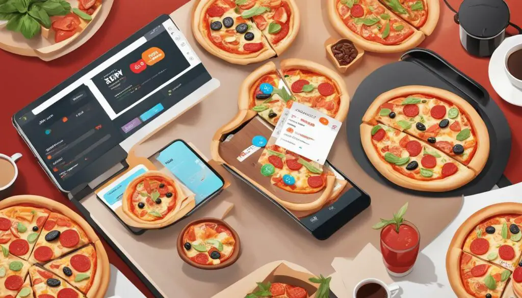 Order pizza online